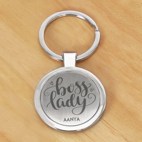 Personalized metal keychain
