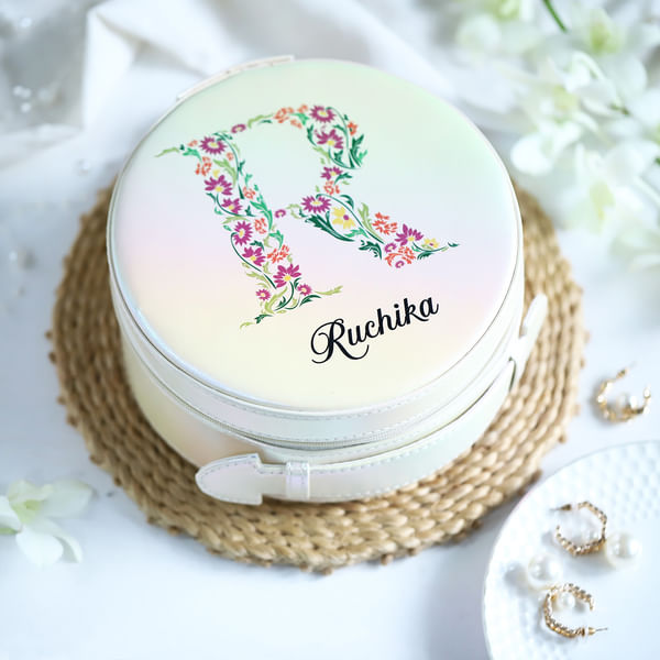 Personalized Mirror Glam Jewellery Organizer