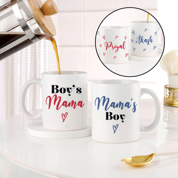 Personalized Mom And Son Duo Mug - Set Of 2