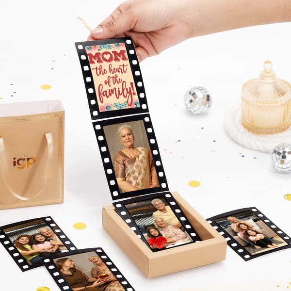 Personalized Mom Vintage Photo Popup Box