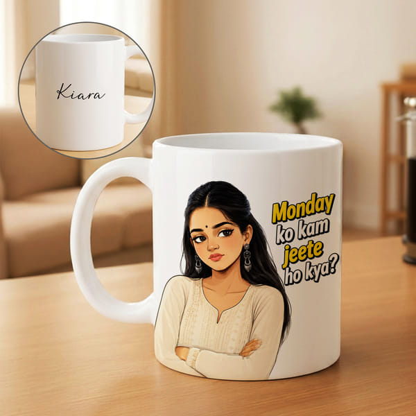 Personalized Monday Mood Coffee Mug