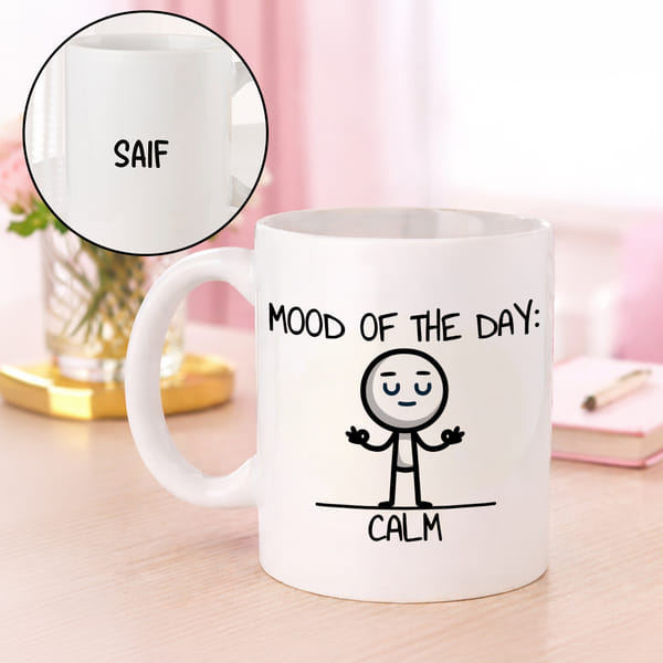 Personalized Mood of the Day Mug