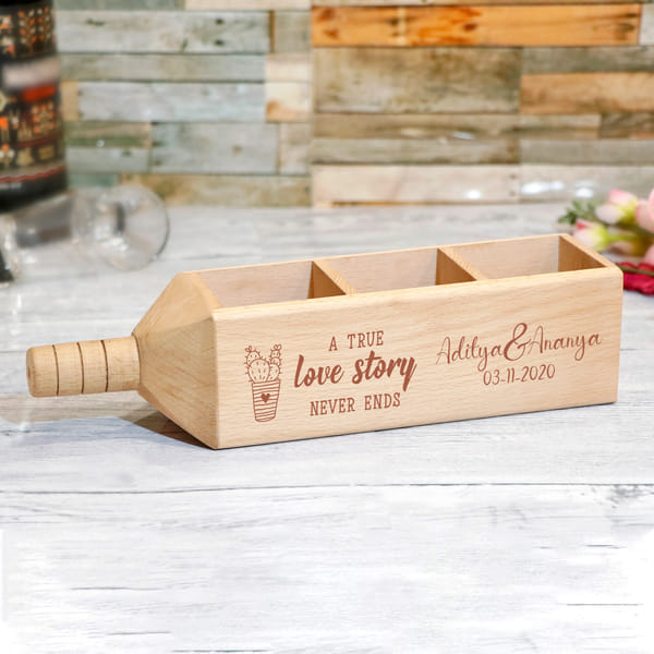 Personalized Multi Utility Bottle Shaped Holder