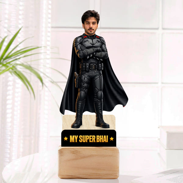 Personalized My Super Bhai Caricature for Rakhi