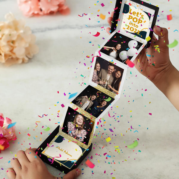 Personalized New Year Pop Box