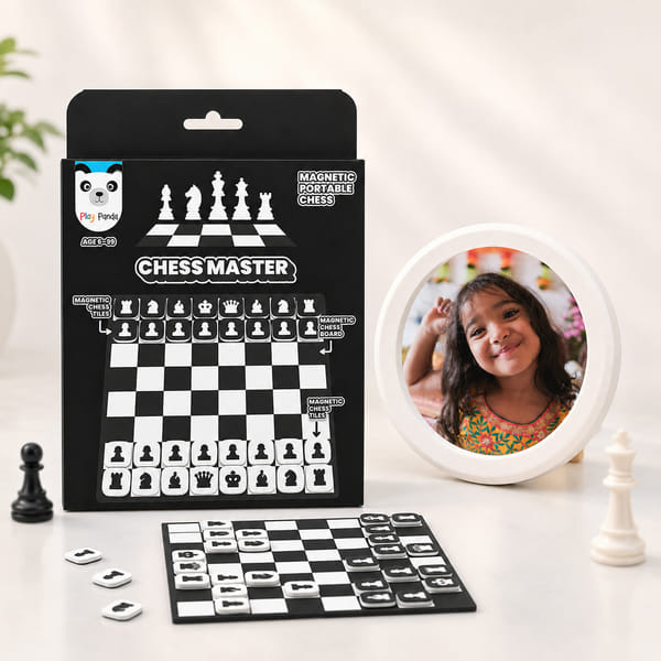 Personalized Oval Frame and Chess Gift for Rakhi