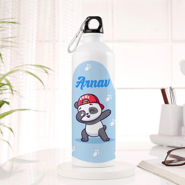 Personalized Panda Sipper Bottle For Kids