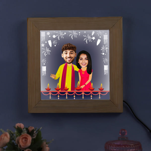 Personalized Photo Frame for Diwali