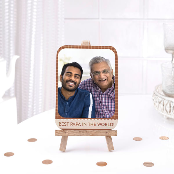 Personalized Photo Frame With Easel