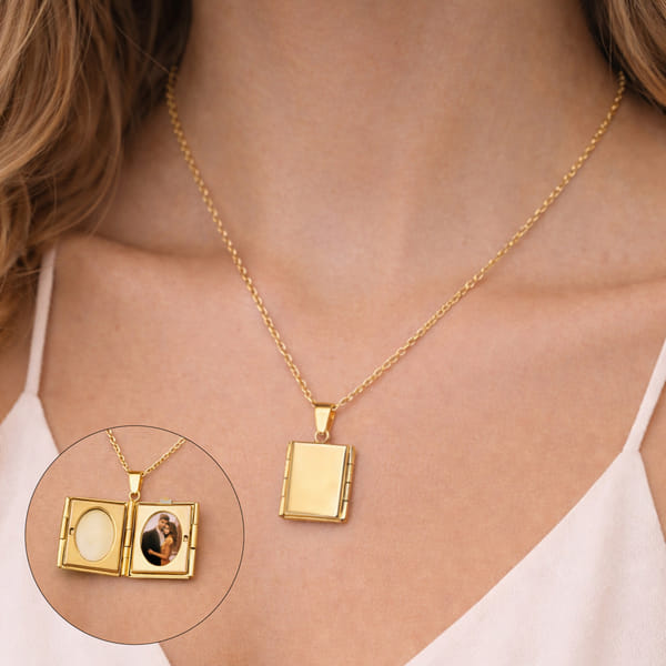 Personalized Photo Locket Necklace