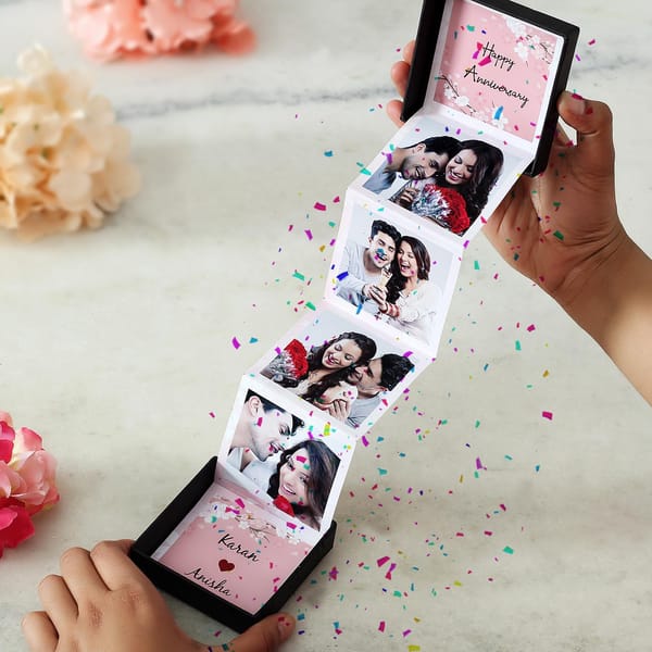 Personalized Photo Pop-up Box for Anniversary