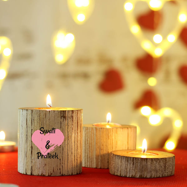 Personalized Pillar Candle Set