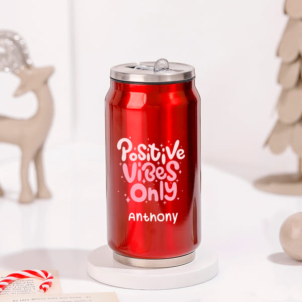 Personalized Positive Vibes Coke Can