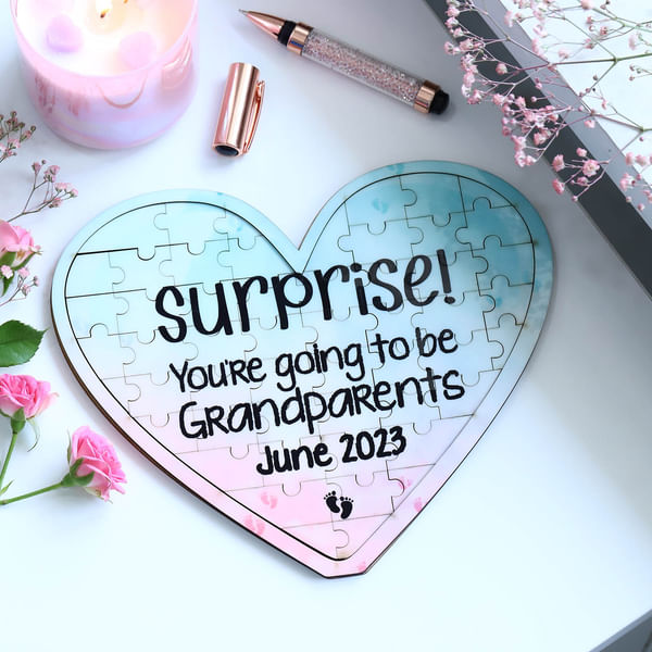 Personalized Pregnancy Reveal Puzzle