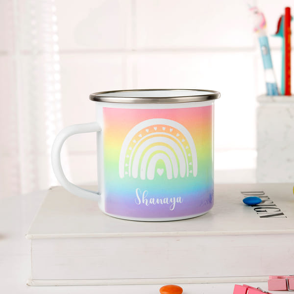 Personalized Rainbow Coffee Mug