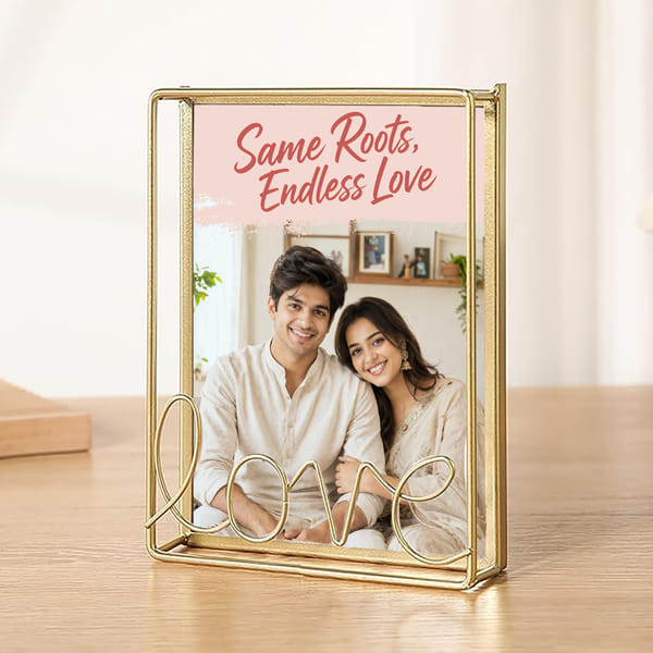 Personalized Same Roots Metal Frame