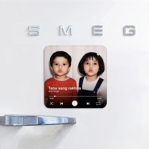Personalized Sibling Musical Fridge Magnet