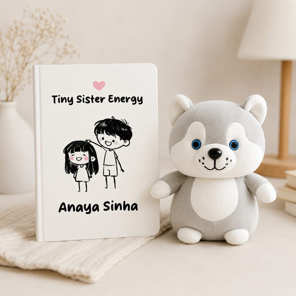Personalized Sister Snuggles Gift for Rakhi