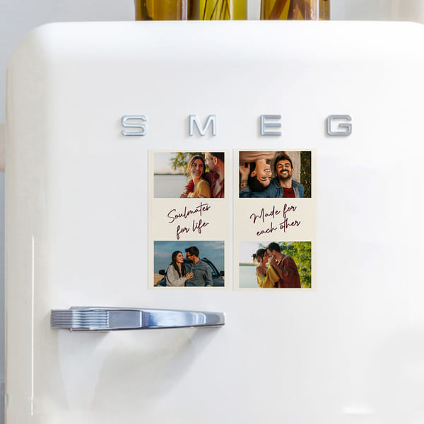 Personalized Soulmates Fridge Magnets Duo For Valentine's Day