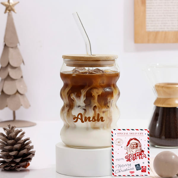 Personalized Spiral Glass Tumbler