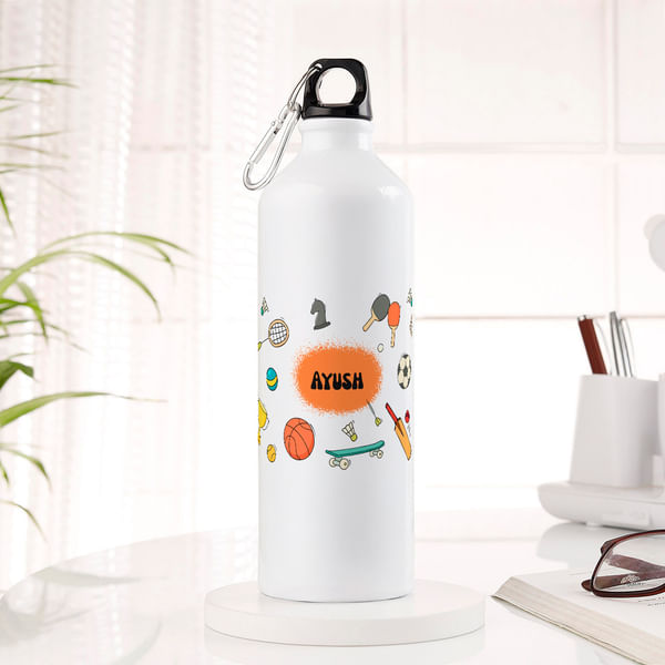 Personalized Sports-Themed Kids Bottle