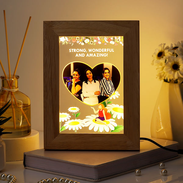 Personalized Strong And Amazing Womens Day LED Frame