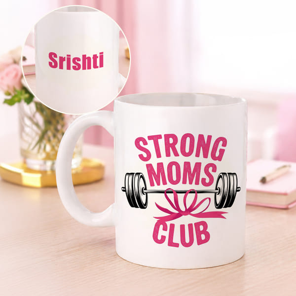 Personalized Strong Mom Mug