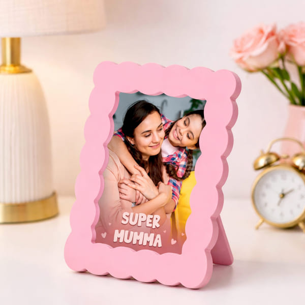 Personalized Super Mumma Pink Photo Frame