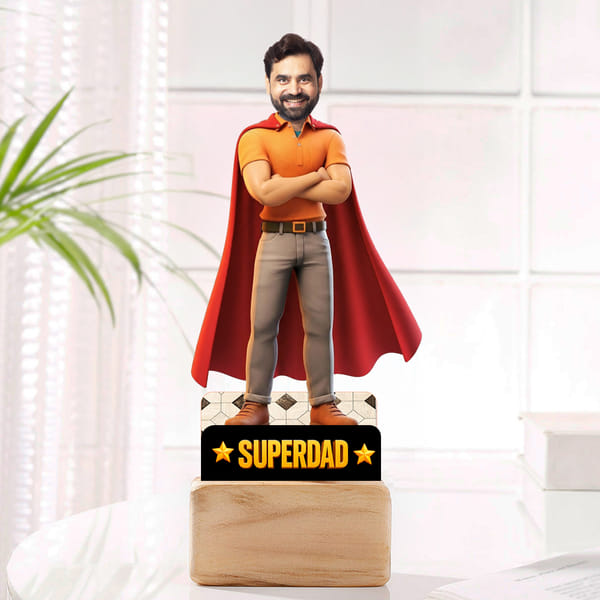 Personalized Superdad Caricature