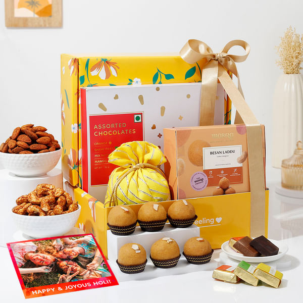 Personalized Sweet And Spicy Holi Treats Hamper