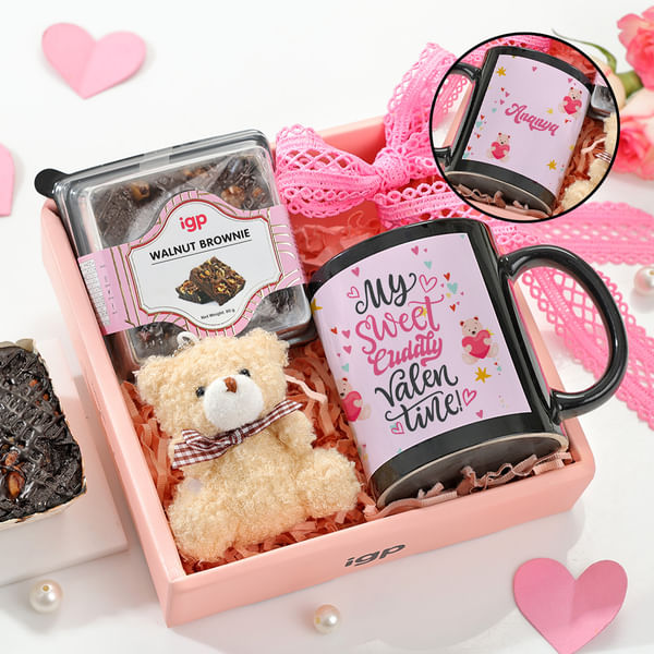 Personalized Sweet Cudly Valentine's Day Hamper