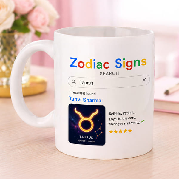 Personalized Taurus Zodiac Mug