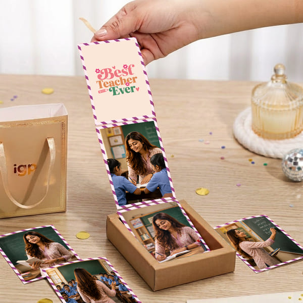 Personalized Teacher's Day Popup Box