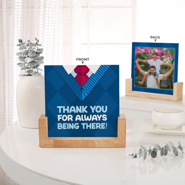 Personalized Thank You Dad Photo Frame