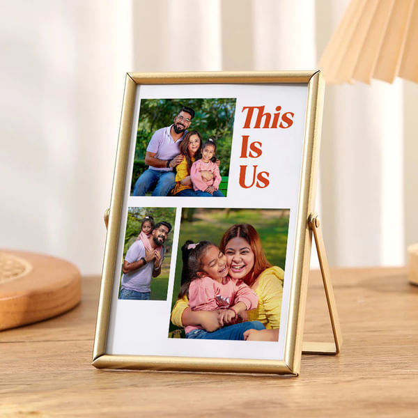 Personalized This Is Us Gold Family Photo Frame