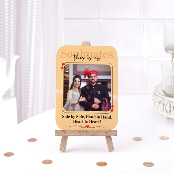 Personalized This Is Us Photo Frame With Stand For Couples