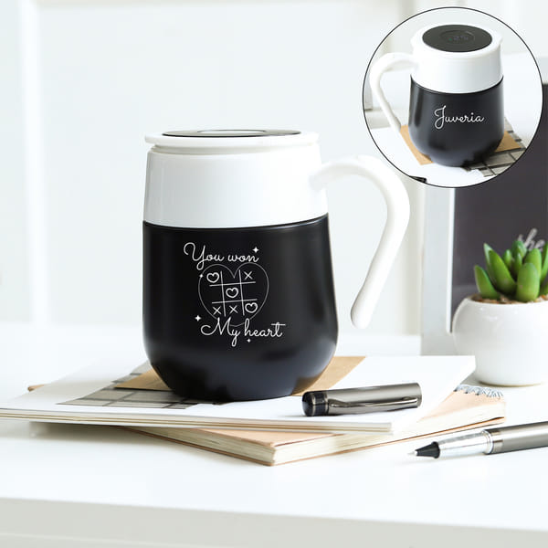 Personalized Tic-Tac-Toe Valentine's Day Mug