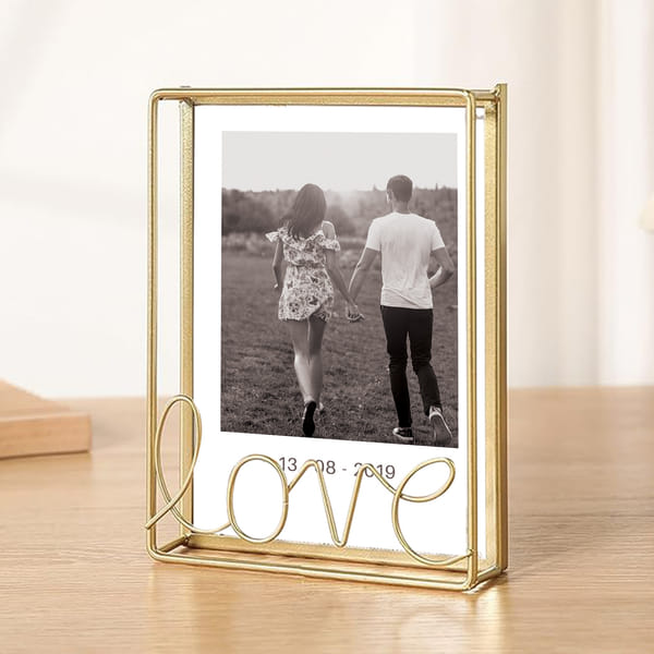 Buy Send Personalized Timeless Anniversary Golden Metal Frame Online Buy Send Personalized Timeless Anniversary Golden Metal Frame Online