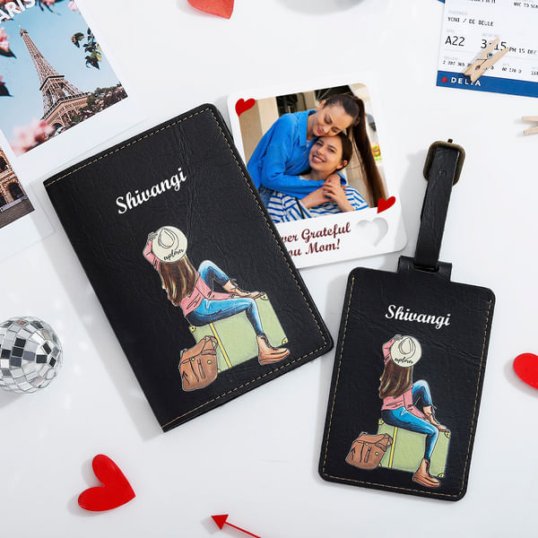 Personalized Travel Essentials And Fridge Magnet For Mom