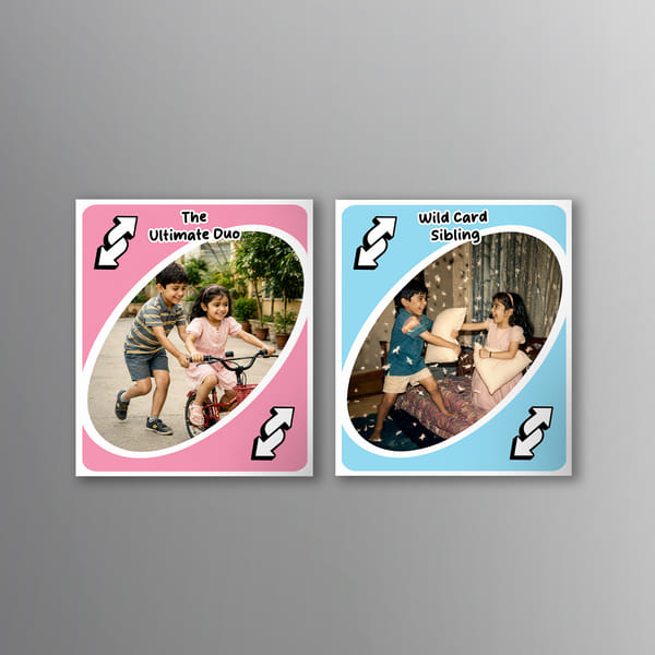Personalized UNO Card Fridge Magnet For Rakhi