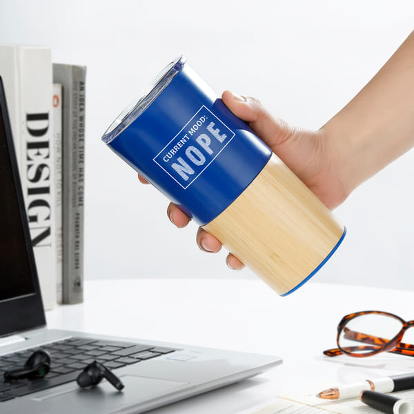 Personalized Valentine's Day Blue Tumbler