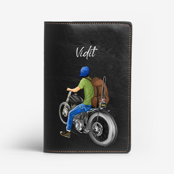 Personalized Vegan Leather Passport Cover