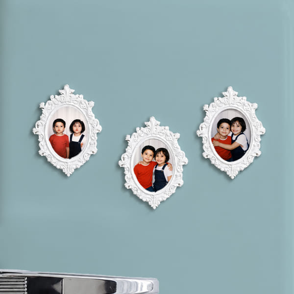 Personalized Vintage Fridge Photo Magnet Set for Rakhi