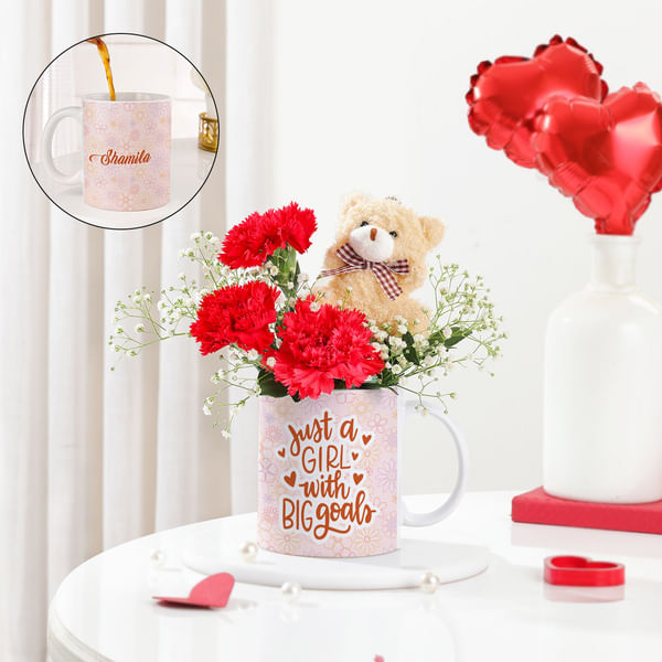 Personalized Women's Day Mug Arrangement
