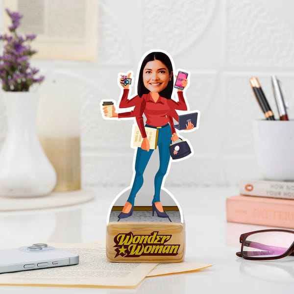 Personalized Wonder Woman Caricature