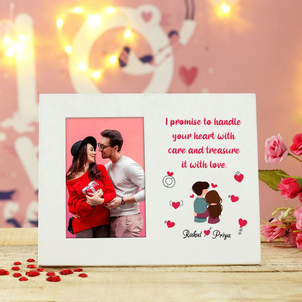 Personalized Wooden Photo Frame with Message