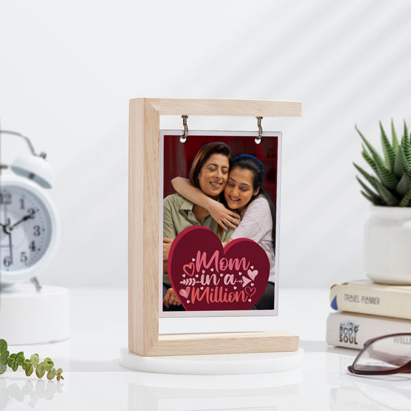 Personalized Wooden Photo Holder For Mom