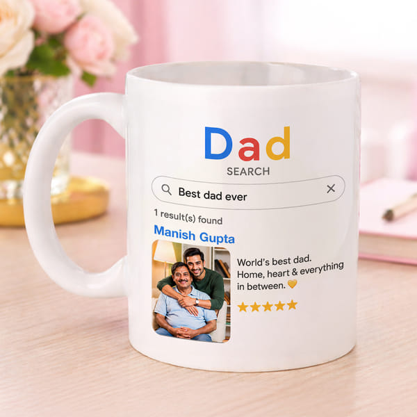 Personalized World's Best Dad Ceramic Mug for Father's Day