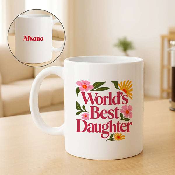 Personalized Worlds Best Daughter Coffee Mug