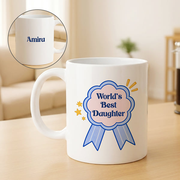 Personalized Worlds Best Daughter Coffee Mug